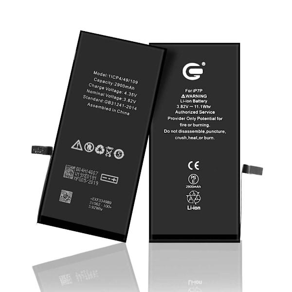 iPhone 7 Plus Batterisæt sort black 70