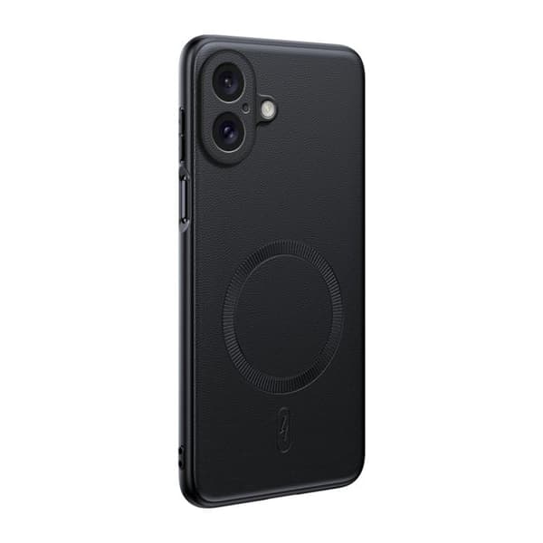 iPhone 17 Cover - Fladt Læder med MagSafe og Stødbeskyttelse