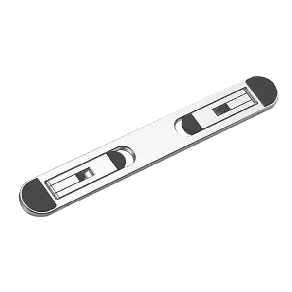 Foldbart Laptopstativ i Aluminiumlegering, Bærbart Justerbart Stativ til Skrivebord, Varmeafledning Sølv[co]