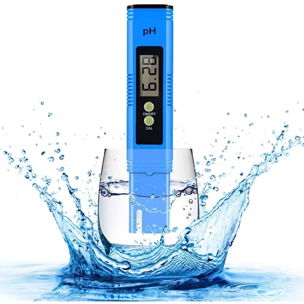 PH-mätare, digital PH-mätare PH-mätare för vatten, PH-mätare 0,01 PH Vattenkvalitetstestare med hög noggrannhet med mätområde 0-14 PH