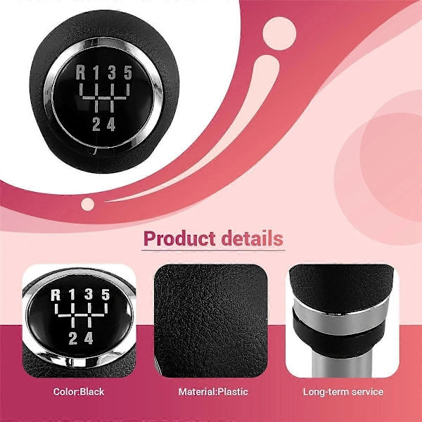 Bil Gear Shift Knob Håndbold Gear Shift Håndtag til 2011-2020[co]
