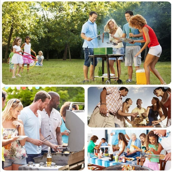 Grillmattor för Grillning, Teflonbeläggning - Lätt att Rengöra, Återanvändbara, Hållbara, Värmebeständiga, Grillplåtar (6-pack)