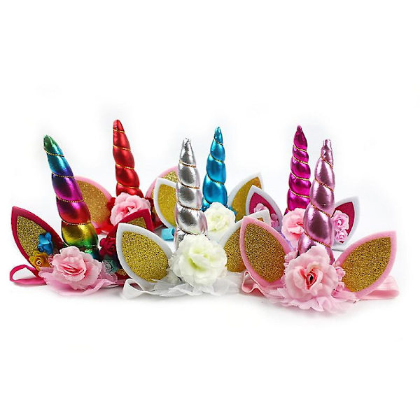 Unicorn Cake Topper Håndlaget Unicorn Horn Cake Dekorasjon