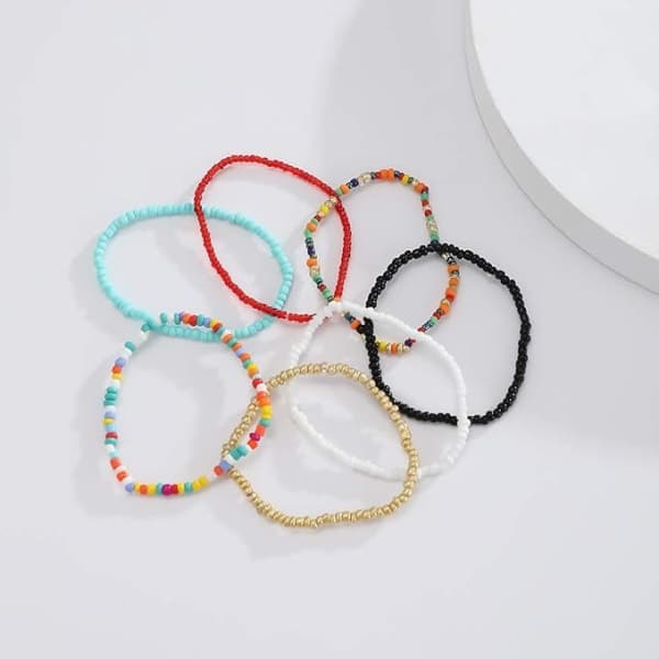 Värikkäät helmi-rannekorut naisille Bohemian Stackable Stretch Br