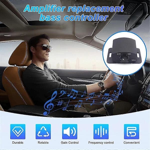 Amplifier Replacement Bass Knob Control Remote 6Pin Subwoofer Remote Volume Adjustment Knob for Speakers