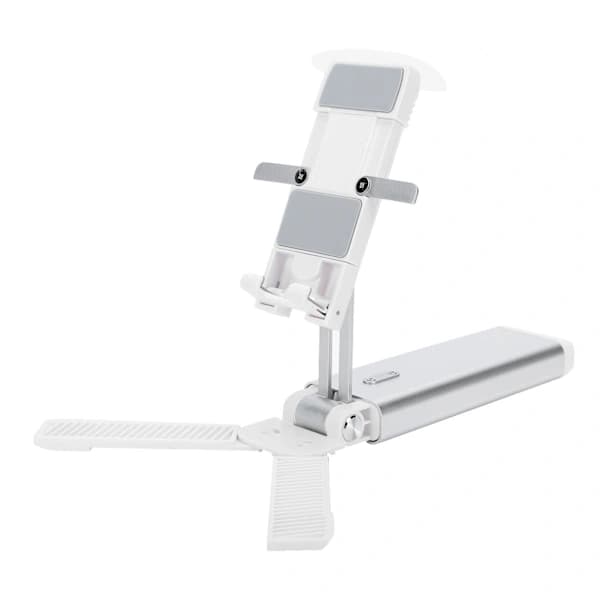 Bärbart Justerbart Telefonhållarställ för Skrivbord Surfplatta PC Live Support Silver[co]