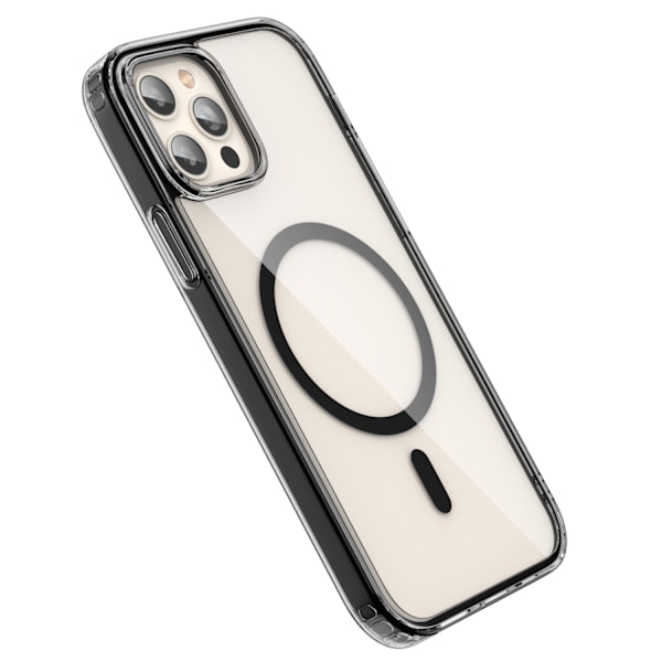 ColorPop iPhone 12 Pro Max -kuori CH MagSafe Läpinäkyvä/Musta