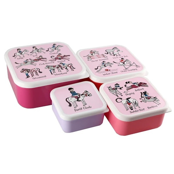 Tyrrell Katz Hest Snackboks Sett (4-pakning) Én Størrelse Flerfarget Multicoloured One Size