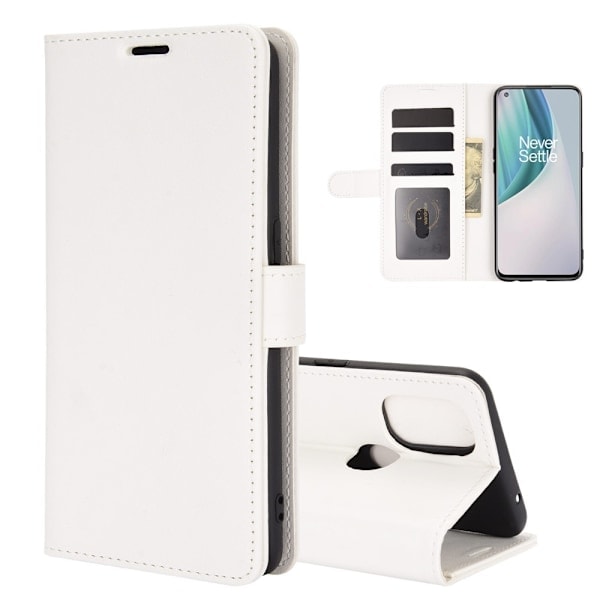 OnePlus Nord N10 5G - Crazy Horse Læder Etui - Hvid White Hvid