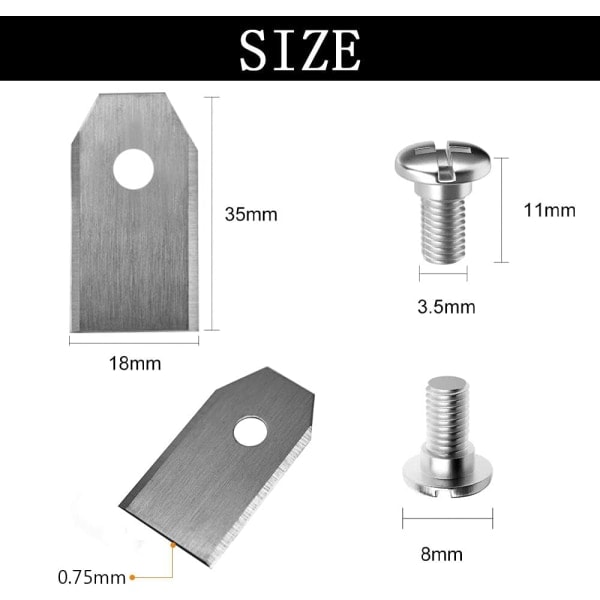 Robotplæneklipperblade 0,75 mm (30-pak) til Automower