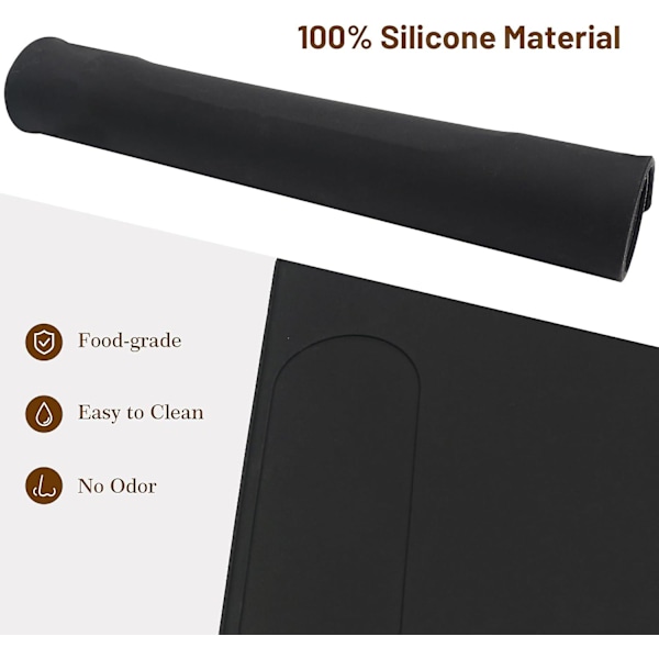 Kaffemaskine Måtte, Silikone Base Under Kaffemaskine, Multifunktionel Gummimåtte 50*40cm