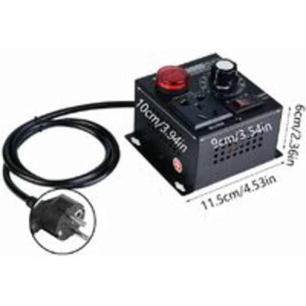 Lysdæmper, AC 220V 9A 4000W SCR spændingsregulator motorventilator regulator hastighedsregulator lysdæmper[CO]