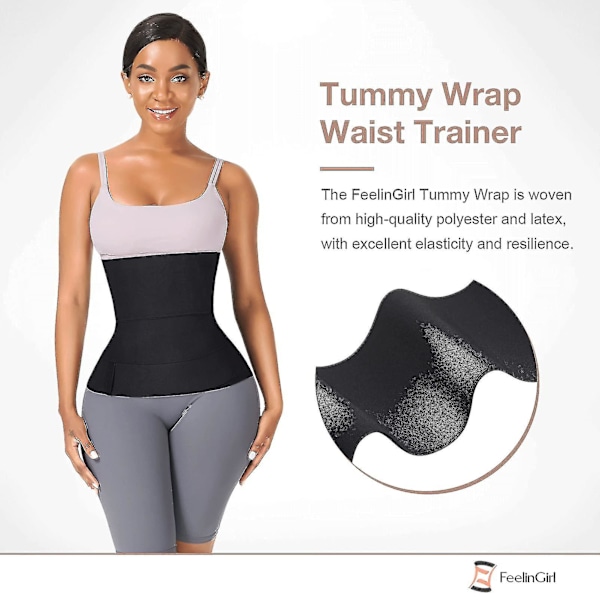 Midjetränare för kvinnor bastu trimmer bälte mage wrap plus size