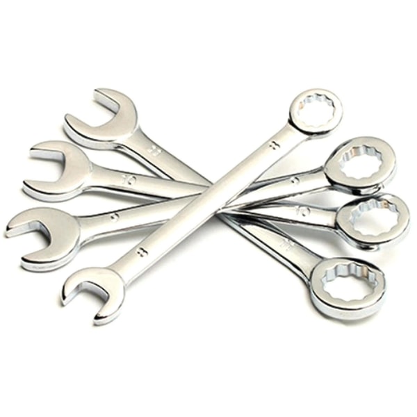 10pcs Mini Wrench Dual Heads Offset Ring Spanner Tools Spanner Combination Key 4-11mm Wrenches Hand