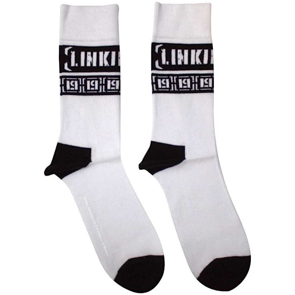 Linkin Park Unisex Vuxen LP Repeat Print Strumpor 7 UK-11 UK Vit/Svart 7 UK-11 UK