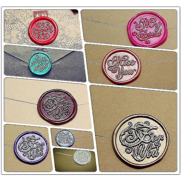 Diy træ voks segl stempel alfabet scrapbog messing stempler og træ håndtag sæt bogstav