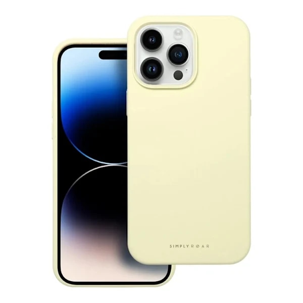 Roar iPhone 13 Pro Max Mobilskal Roar Cloud Skin - Ljusgul[CO]