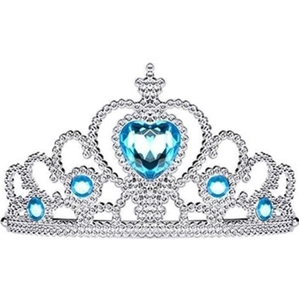 Elsa-prinsessamekko + tiara/letti/käsineet - 110 cl