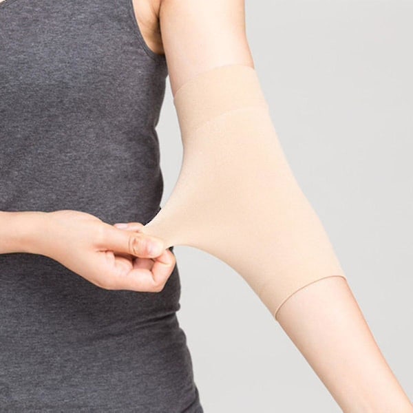 1 par tatovering deksel kompresjonshylser bånd underarm concealer støtte hudfarge tatovering etterbehandling UV-beskyttelse overhylse