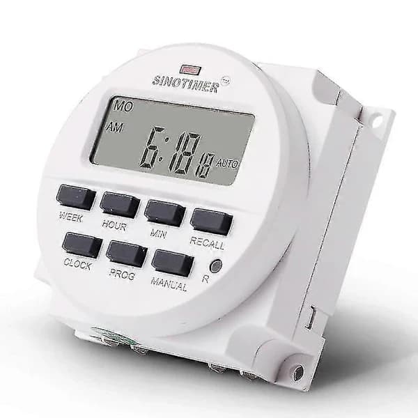 15,98 tommer LCD Digital Timer 12V DC 7 Dage Programmerbar Timer TM618N-4