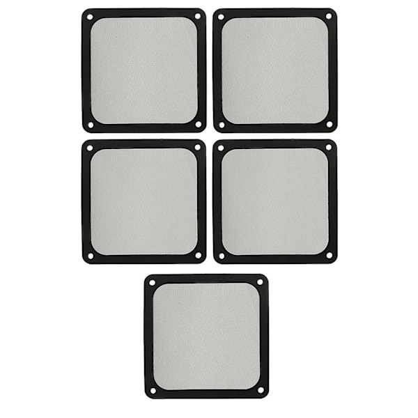 120mm Tuulettimen Pölysuodatin Pehmeä Magneettinen Nylonkehys PC-kotelon Virtalähteelle ja Tuuletinaukoille 5 kpl Musta
