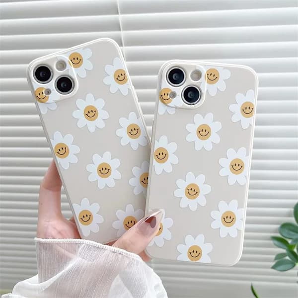 Solrosleende Søtt Blomsterdeksel til Apple iPhone 12 Glatt[CO]