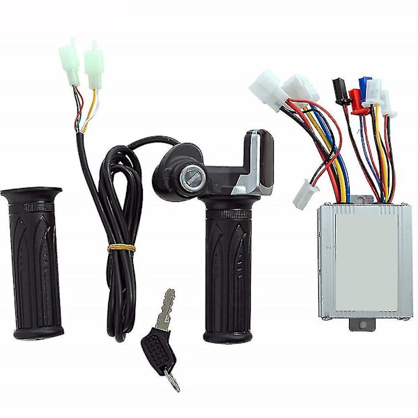 Elektrisk sykkeltilbehør 36v 500w kontroller og gassgrep motorstyring for elektrisk