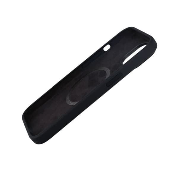 iPhone 15 Silicone Case Rvelon MagSafe - Black Svart black