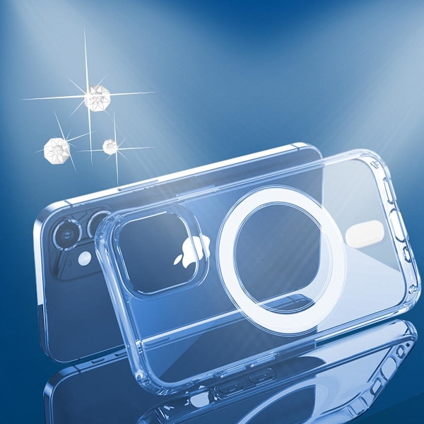 iPhone 12 Pro Max Shockproof MagSafe Case - Transparent Transparent transparent