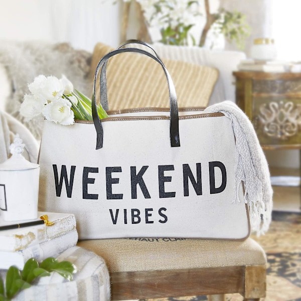 Creative Brands D3712 Hold Everything Tote Bag, 20\" x 11\", Weekend Vibes