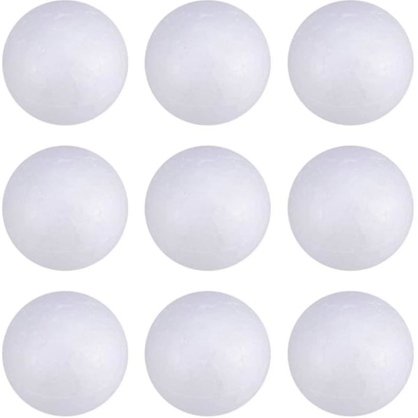 100 stk hvite isoporkuler DIY isoporkuler for kunst- og håndverksprosjekter 2 cm (lavpris salg)
