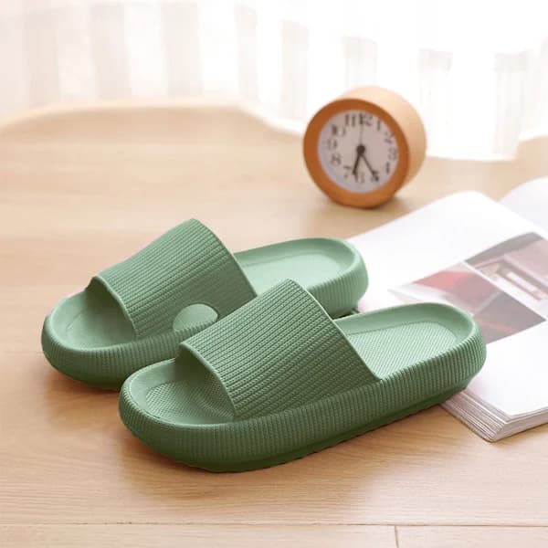 Chunky Platform Cloud Slippers til damer grøn[mo] green 42/43（270mm）[CO]