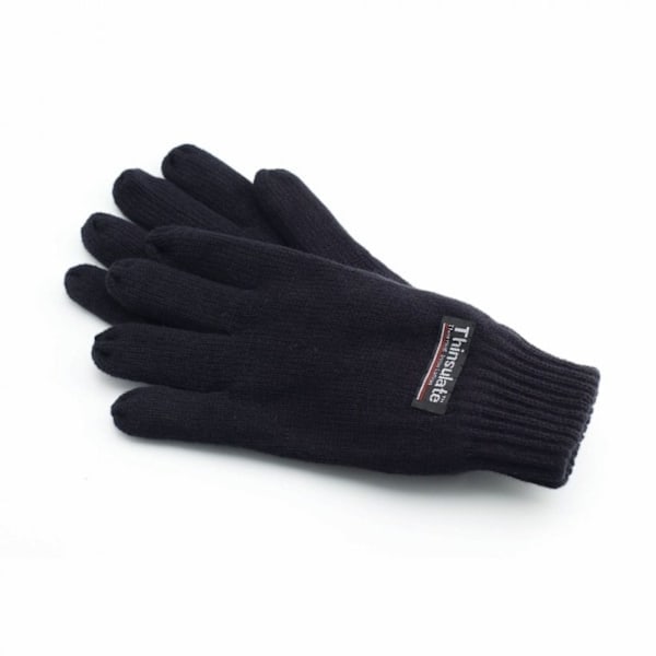 Yoko Unisex 3M Thinsulte Fuld Finger Termiske Vinter/Ski Handsker Sort One Size