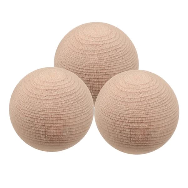Mini Träkrocket Golfboll Trädgårdsaktiviteter Hållbar och Rolig för Grupper 3st Beige 4.50X4.50X4.50CM