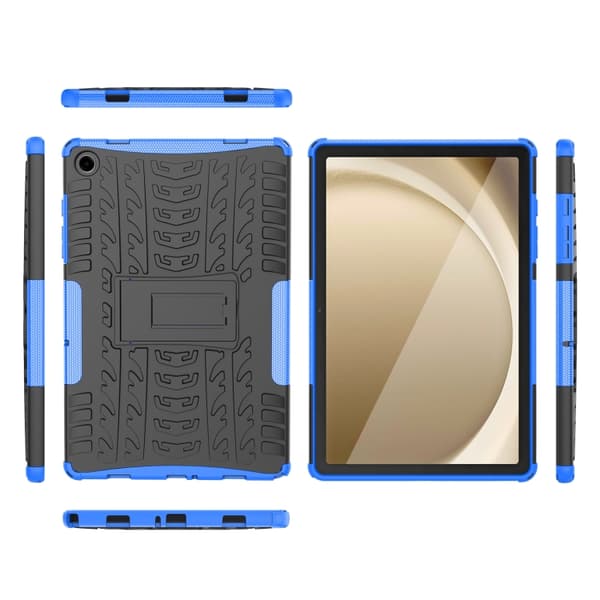 Samsung Galaxy Tab A9+ / A11+ TPU + PC-kotelo jalustalla Blå
