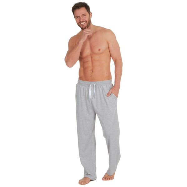 Momentii Herr Jersey Lounge -housut L Mid Grey Marl Mid Grey Marl L