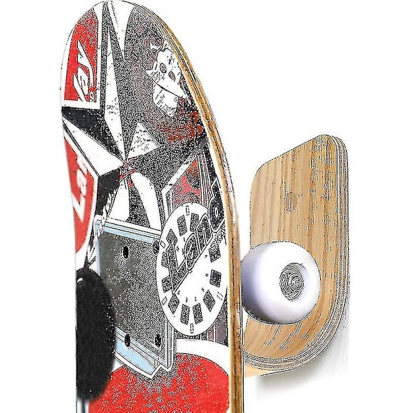 Skateboard veggmontering i tre - Skateboardholder - Stativ - Display