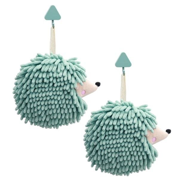 Fuzzy Ball Handdukar (2-pack) - Torka dina händer bekvämt med dessa kreativa handdukar i form av igelkottar, dekorativa handdukar för badrum (2-pack...