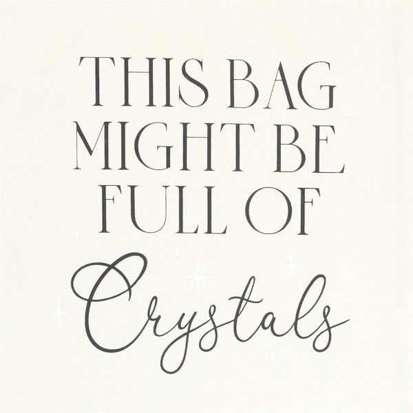 Something Different Full Of Crystals Bomull Tote Bag One Size Svart/Vit One Size