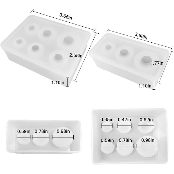 Silikonimuotti pallomaiselle - 4 kpl