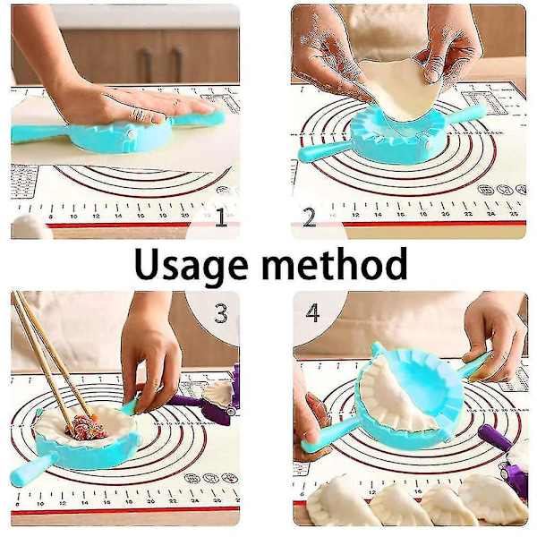 3-delt sæt dejpresse: Perfekt til dumplings, calzone, ravioli, empanader - Gratis fragt
