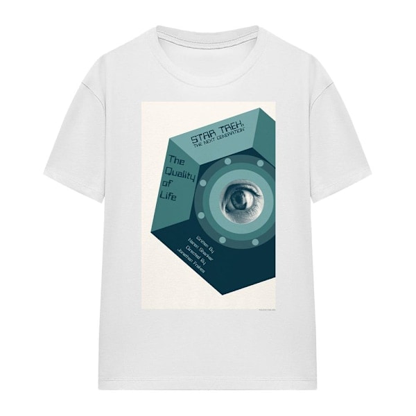 Star Trek Unisex Voksen The Next Generation Sesong 6 Episode 9 T-skjorte Hvit M
