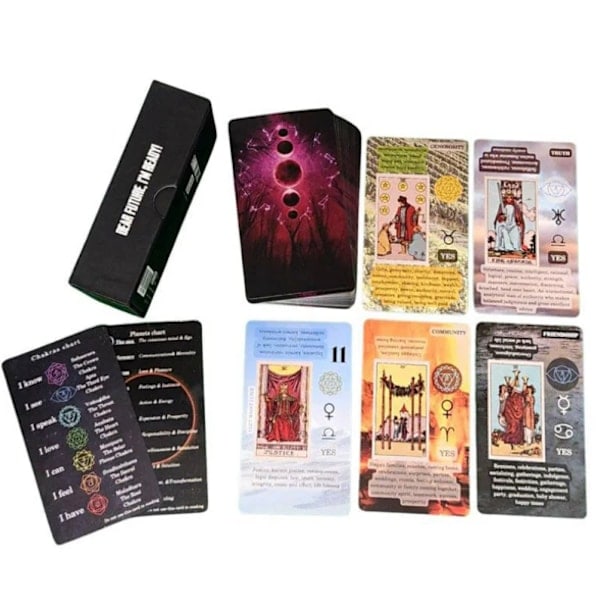 2 stk. tarotkortspil, tarotkortspil for begyndere, retrokort, trendy brætspil