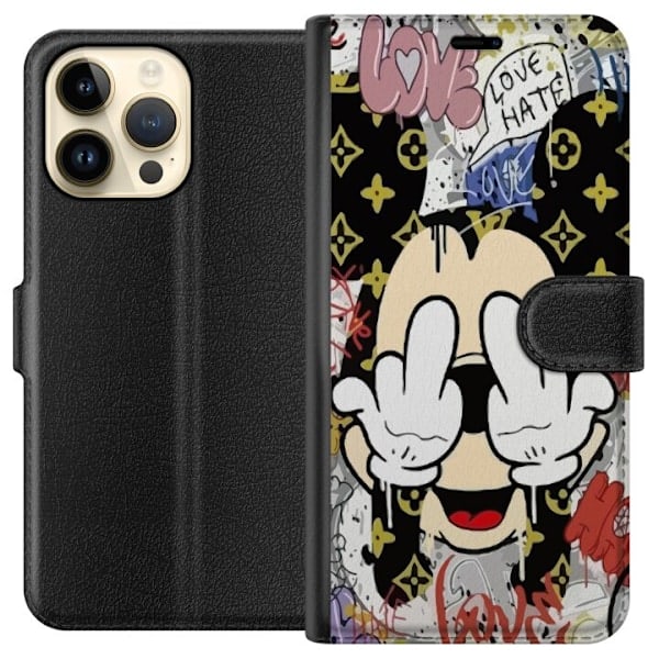 Apple iPhone 14 Pro Max Pung Etui Mickey Mouse LV