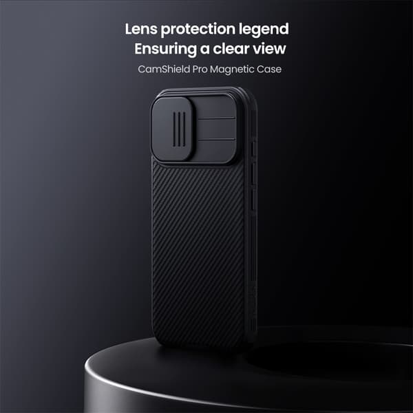 NILLKIN iPhone 17 -kuori MagSafe CamShield Pro Musta