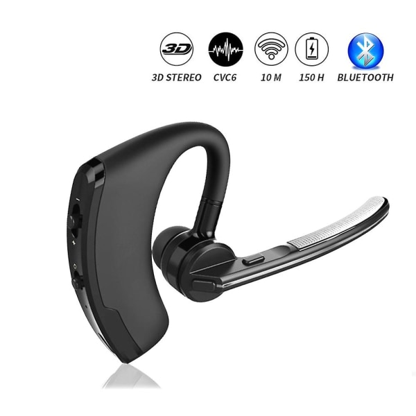 Trådløst Bluetooth-headset for smarttelefon - håndfri Bluetooth-øretelefon med mikrofon