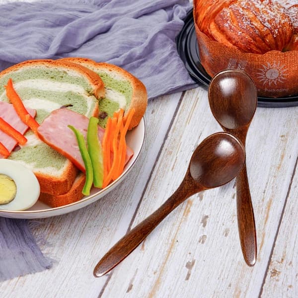 Træskeer, skeer Træskeer til suppe, sæt, 15 cm[CO]