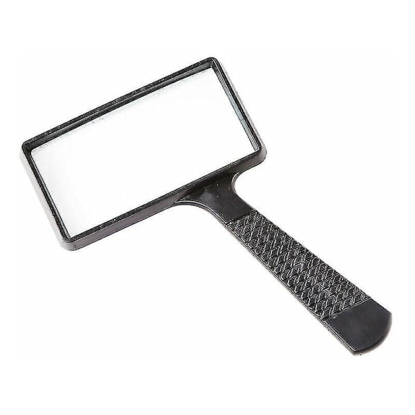 10x Portable Magnifying Glass, Rectangular Magnifying Glass, Scratch Resistant Glass Lens For Elderly Reading, Hobby, Repairing, Observation