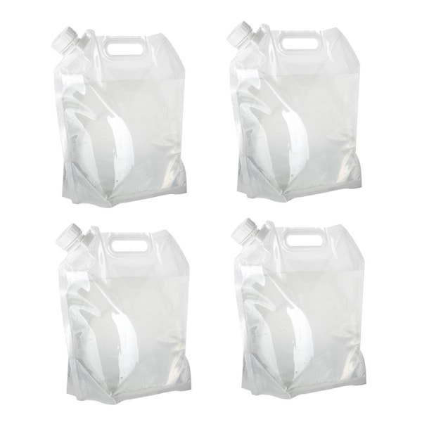 4-pack Utomhus 10L Självkörande Camping Resa Bärbar Vattenpåse