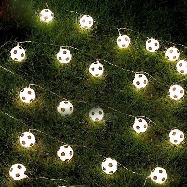 3m LED fotbollssträngljus ljusslinga USB-driven fotbollsjulgransbelysning